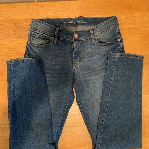 Old Navy Denim - Old Navy Womens Slim Skinny Jeans Blue Stretch Mid Rise Medium Wash Denim 4